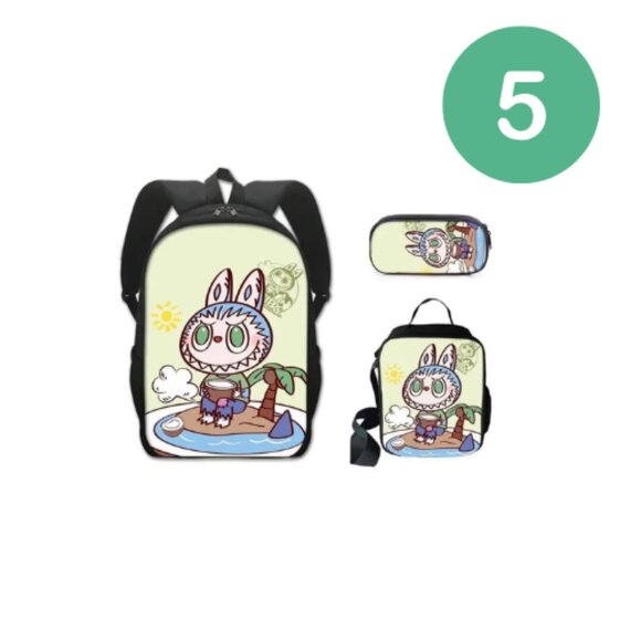Cute Labubu Monster Design Kids Backpack, Pencil Case & lunchbag - Picture 6 of 6